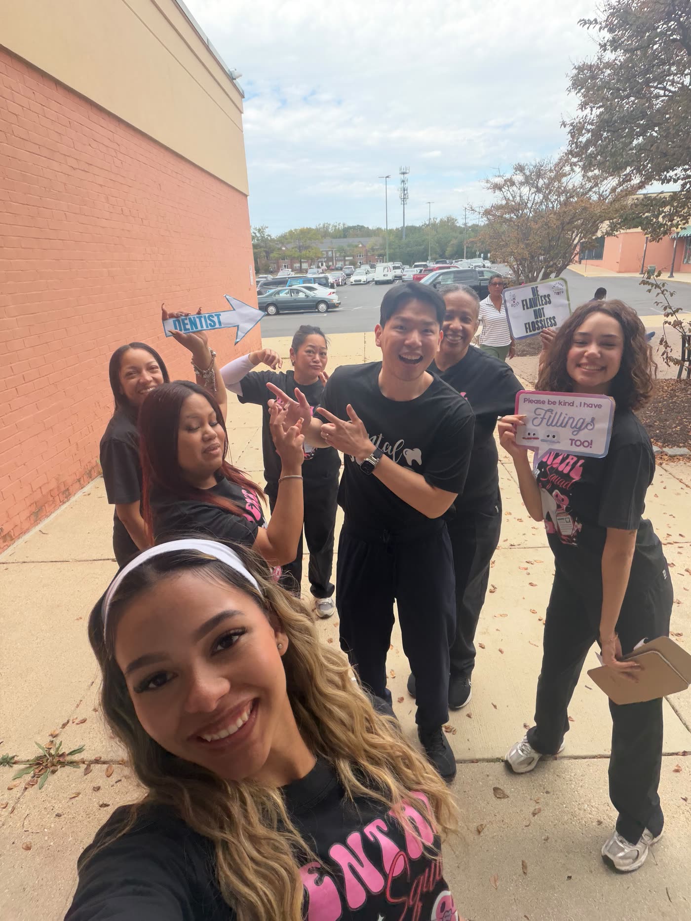 The CareSmiles team outside the practice